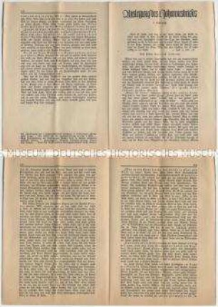 Flugschrift mit dem Text einer Predigt - Sachkonvolut
