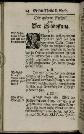 Der andere Articul von Der Schöpffung