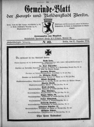 1914,52: No. 52, 27. Dezember 1914