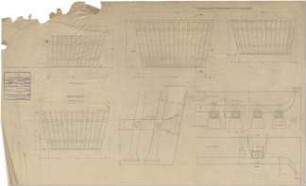 Schneider - Esleben, Paul; Düsseldorf, Leo-Statz-Str. 27; Haus Schneider-Esleben, Einfamilienhaus mit Architekturbüro - Werkplanung: Kaminroste (Ansicht; Detail)