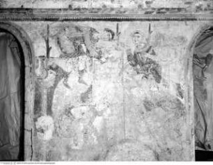 Nördliches Seitenschiff, Nordwand, Der Turmbau zu Babel