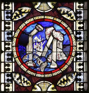 Südöstliches Chorfenster — Erdbeben, offene Gräber und die Auferstehung der Toten (der Tod Christi)