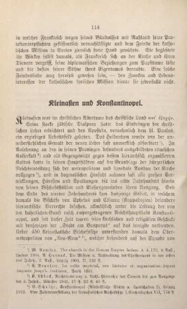 Kleinasien und Konstantinopel.