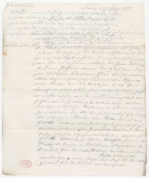 Brief an Jean Hartmann : 17.08.1865