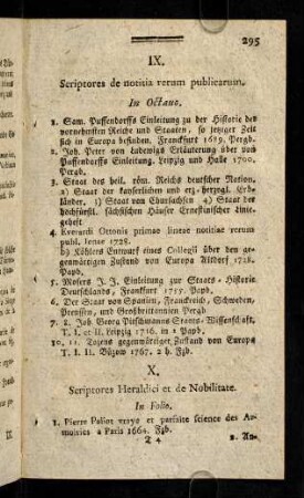 295-306, IX. Scriptores de notitia rerum publicarum. - XIII. Rei nummariae Scriptores.