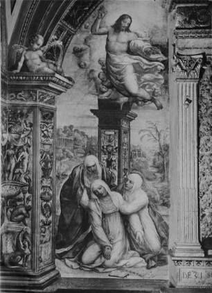 Ausmalung — Szenen der heiligen Katharina von Siena — Katharina von Siena sinkt nach der Stigmatisation in Ohnmacht