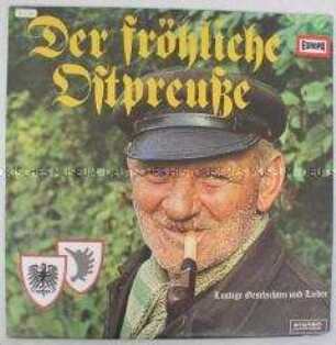 Schallplatte mit Musik und Texten aus Ostpreußen, Plattenhülle