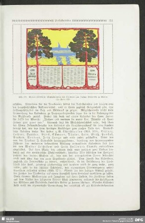 Plakatkalender der Druckerei von Julius Sittenfeld