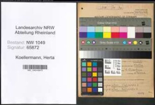 Entnazifizierung Herta Koellermann , geb. 25.04.1913 (Fuersorgerin)