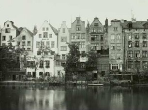 Gdansk (Danzig), Röpergasse, Giebelhäuser an der Mottlau (Motlawa)