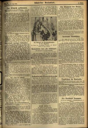 Zweite Ausgabe vom Donnerstag, den 18. Juni 1931.