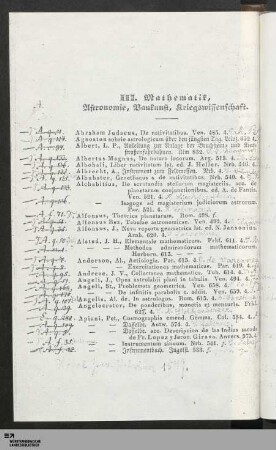 III. Mathematik, Astronomie, Baukunst, Kriegswissenschaft