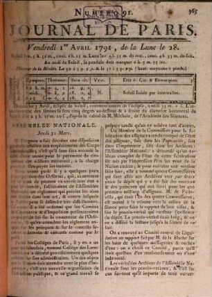 Journal de Paris . 1791,4/6