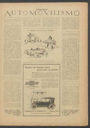 Automovilismo : El primer Congreso Americano de Vialidad [y] Una buena medida [y] Una interesante excursión en perspectiva [y] Consultorio
