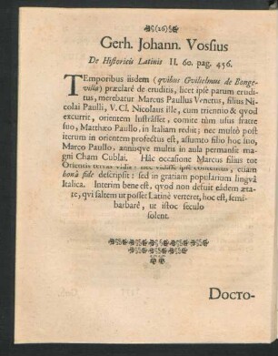 Gerh. Johann. Vossius