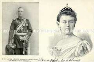 Wilhelmina, Königin der Niederlande und Herzog Hendrik Wladimir Albert Ernst von Mecklenburg-Schwerin