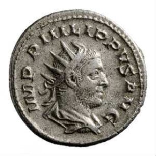 Münze, Antoninian, 248 n. Chr.