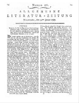 Taschenbuch für Scheidekünstler und Apotheker. Jg. 8. [Hrsg. v. C. F. Bucholz]. Weimar: Hoffmann 1787