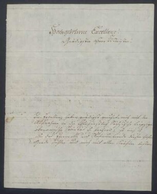 Johann Carl Freiesleben, Brief