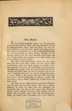 Die Familie Buchholz : aus dem Leben der Hauptstadt, 1