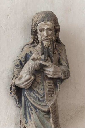 Johannes der Täufer mit Spruchband aus der Marienkapelle