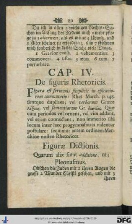 Cap. IV. De figuris Rhetoricis.