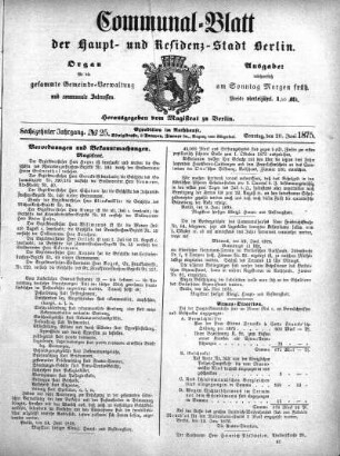 1875,25: No. 25, 20. Juni 1875