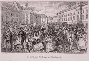 "Polen, geographisch und historisch geschildert ...": Wegführung der Kinder aus Warschau 1831 (Polenaufstand)