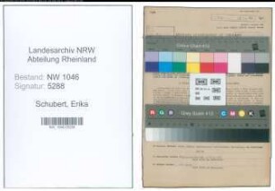 Entnazifizierung Erika Schubert , geb. 27.02.1914 (Jugendleiterin)