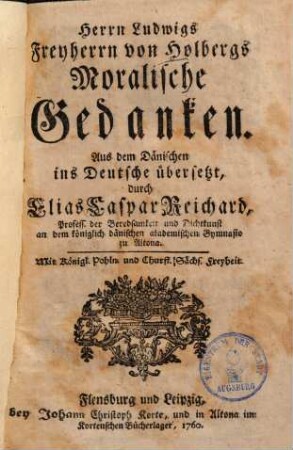 Moralische Gedanken