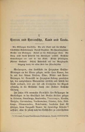 Aus Wasungens vergangenen Tagen : mit einem Urkundenbuche, 1,1
