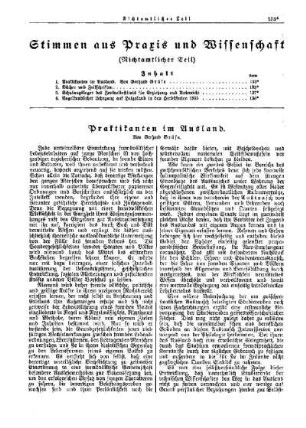 Praktikanten im Ausland : [Nichtamtlicher Teil]