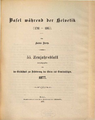 Neujahrsblatt. 55. 1877