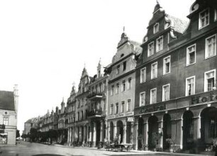 Heilsberg, Stadt : Heilsberg (Lidzbark Warminski/Polen). Lange Gasse. Ansicht vom Markt aus