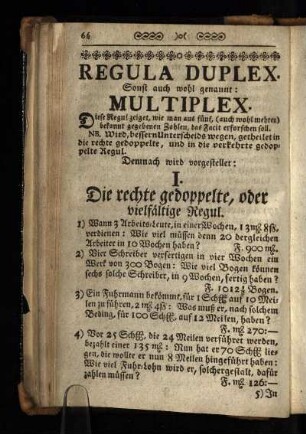 Regula Duplex.