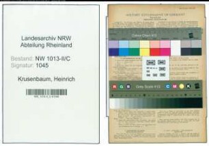 Entnazifizierung Heinrich Krusenbaum , geb. 11.11.1909 (Bauunternehmer)
