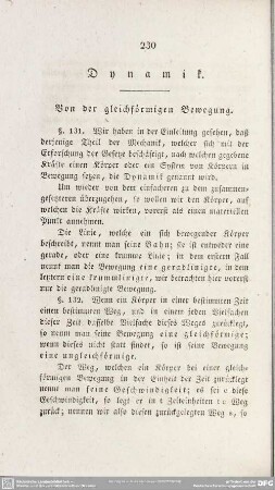[Dritter Abschnitt.] Dynamik