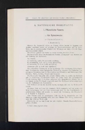 A. Natürliche Rohstoffe