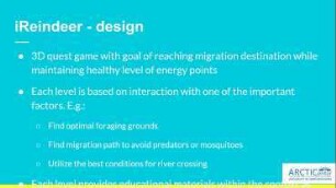 i-Reindeer - developing educational 3D quest game based on Taimyr herd migration