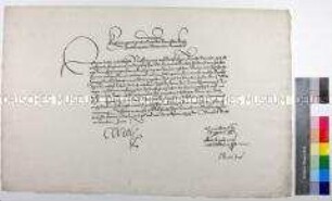 Vorladung von Kaiser Karl V. für Martin Luther vor den Wormser Reichstag (Nachdruck)