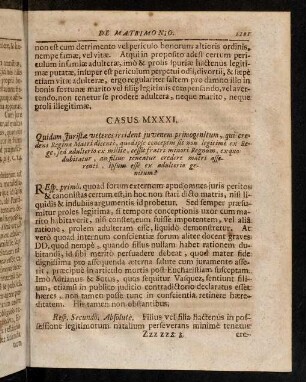1101-1103, Casus MXXXI