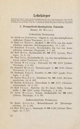 12-24, Lehrkörper