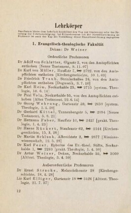 12-24, Lehrkörper