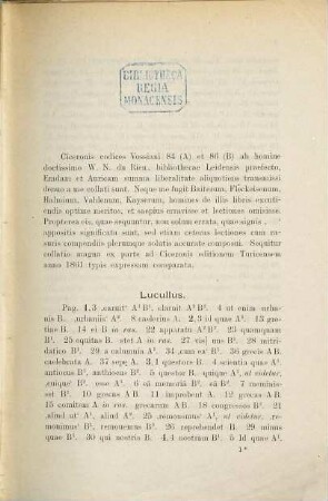 De Ciceronis codicibus Vossianis LXXXIV et LXXXVI denuo excussis, 1