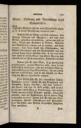 321-331, Staat, Ordnung und Verrichtung; ...