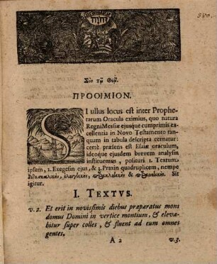 Diaskepsis Oraculi Prophetici, quod est apud Esaiam cap. II, v. 2. 3. 4. 5 & 6. De Regno Messiæ nec non De Prærogativis Novi Testamenti, ...