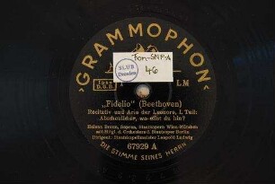 "Fidelio" : Recitativ und Arie der Leonore, I. Teil: Abscheulicher, wo eilst du hin? / (Beethoven)