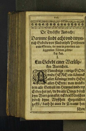 De Twölffte Andacht/ Darinne sindt acht vnd twyntich ...