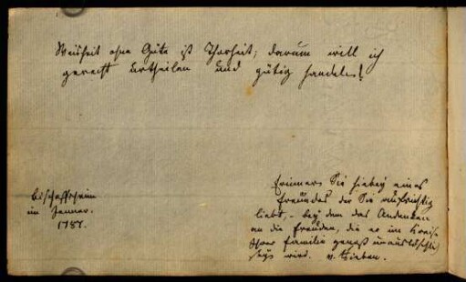 v. Rieben. Bischofsheim, 01.1787.