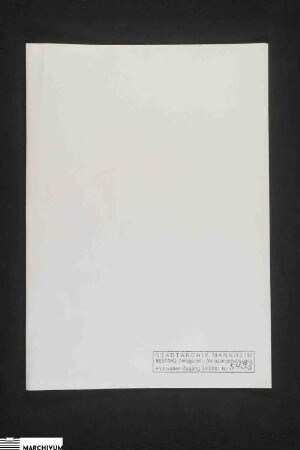 Vermögen der Kinder des verstorbenen Georg Jacob Köhler und seiner Ehefrau Johanna Margaretha, geb. Schmitthauser